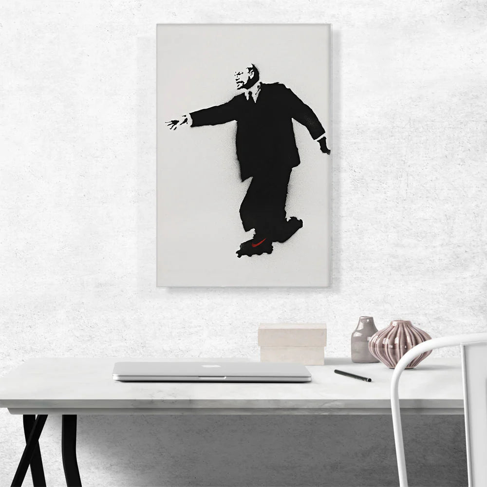 Lenin on Roller Skates